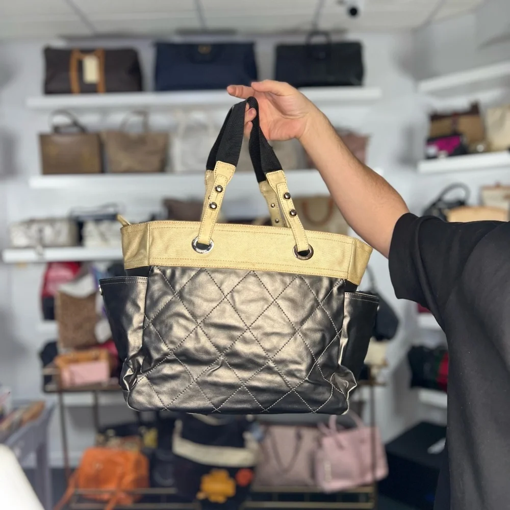 Chanel Silver Tote
